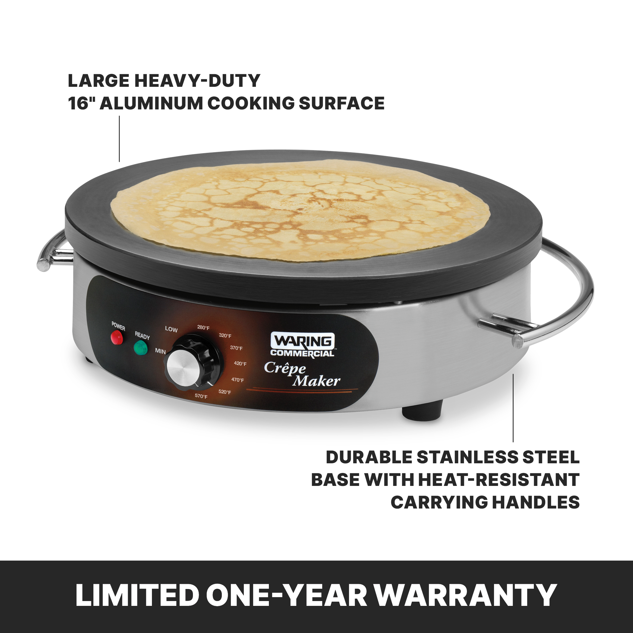 16" Electric Crepe Maker, 208/240 Volt